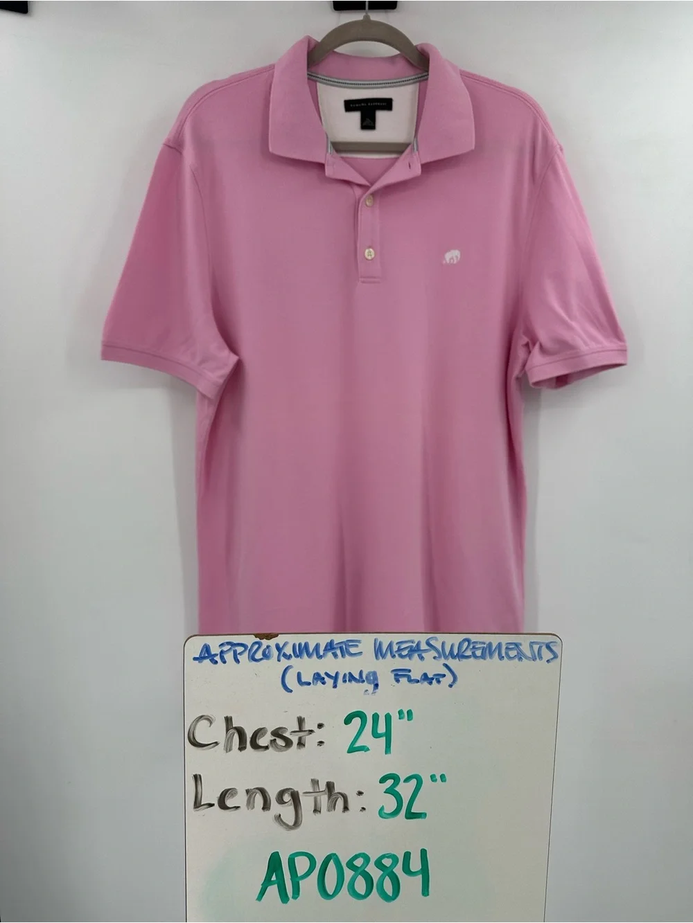 Banana Republic Men's Polo Shirt - Pink Blossom